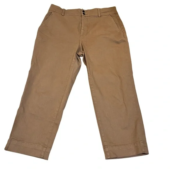 Everlane Women's Organic Straight-Leg Pant in Light Brown, Size 16 - Picture 5 of 5